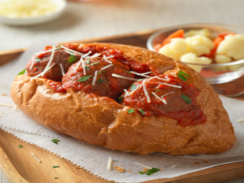 Zesty meatball sandwiches