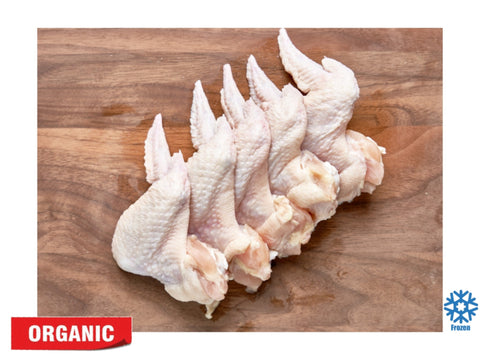 Fresh Frozen Organic Chicken Wings (Approx. 500g)
