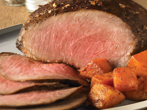 Ancho chili-rubbed beef roast