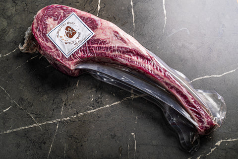 Chilled Wagyu Tomahawk Steak MB4+ (Dhs 283.50per kg)