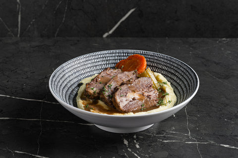 Beef Pot Roast with Mashed Potatoes