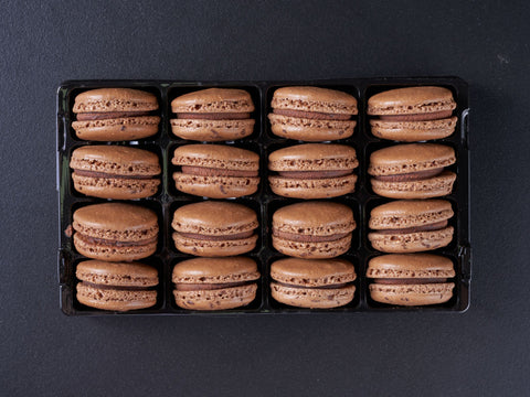 Chocolate Filled Macarons  (16pcs/pack)