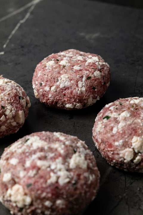 Lamb Rissoles with Feta Cheese