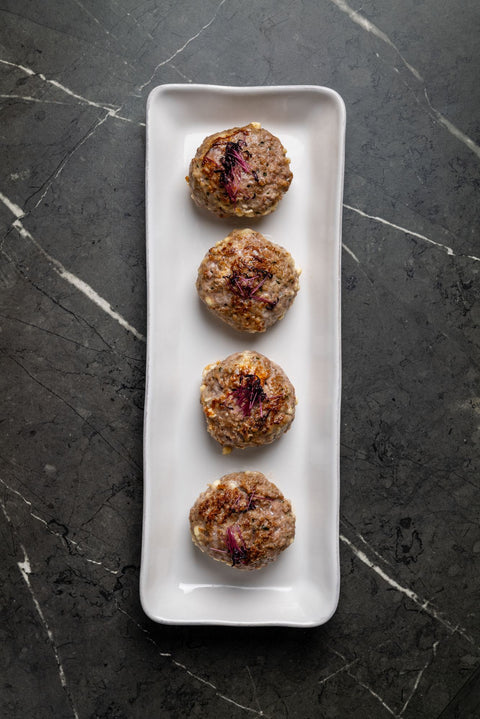 Lamb Rissoles with Feta Cheese