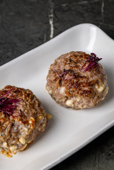 Lamb Rissoles with Feta Cheese