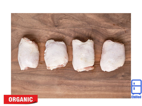 Fresh Organic Chicken Thighs (Approx 500g)