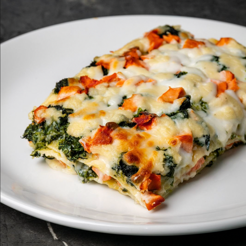 Salmon and Spinach Lasagna