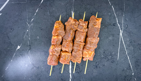 Lamb Skewer, Cumin and Lemon Marinated