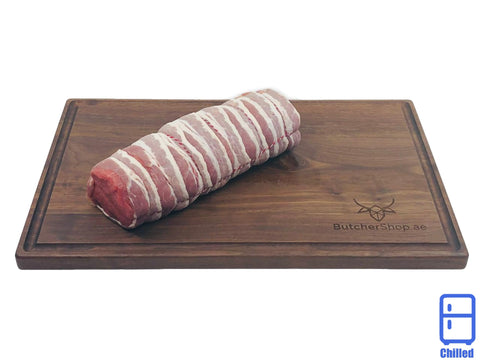 Pork Bacon-Wrapped Beef Tenderloin Roast