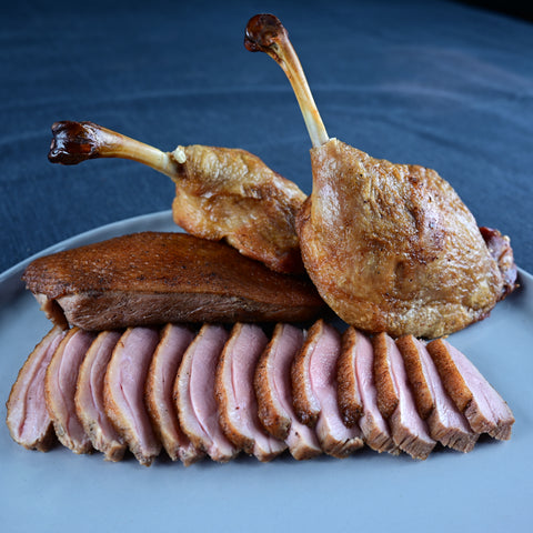 Sous Vide Duck Breast and Roasted Duck Legs