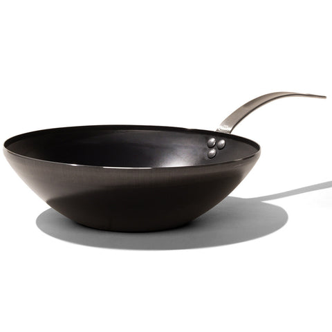 12" Blue Carbon Steel Wok, France